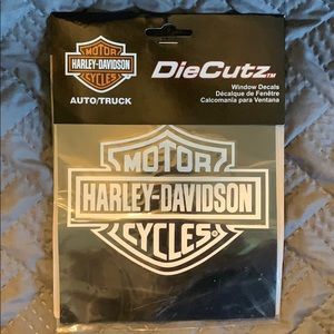 Harley-Davidson window decal size 4” x 5.1”